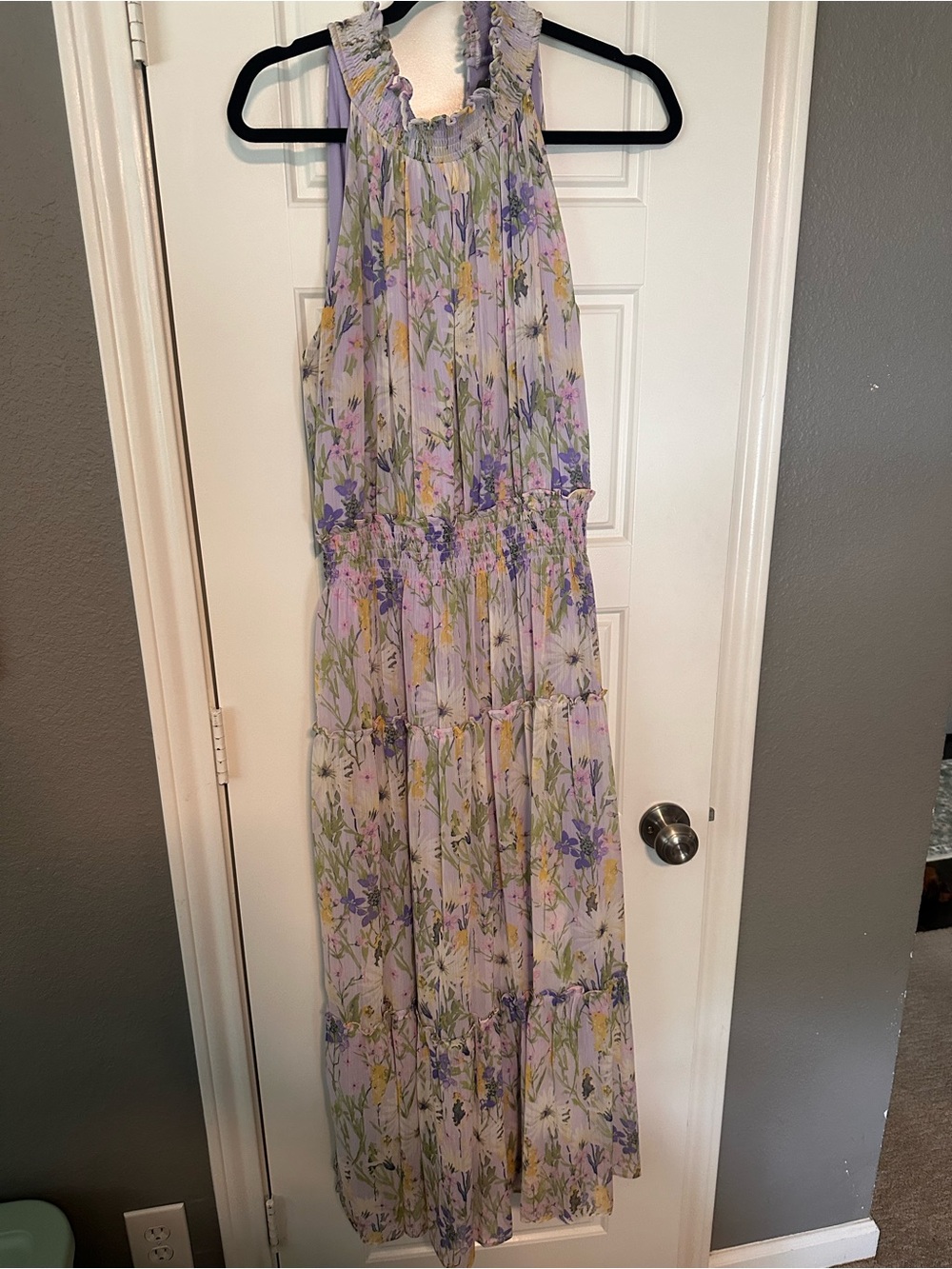 Taylor Lavender Floral Maxi Dress